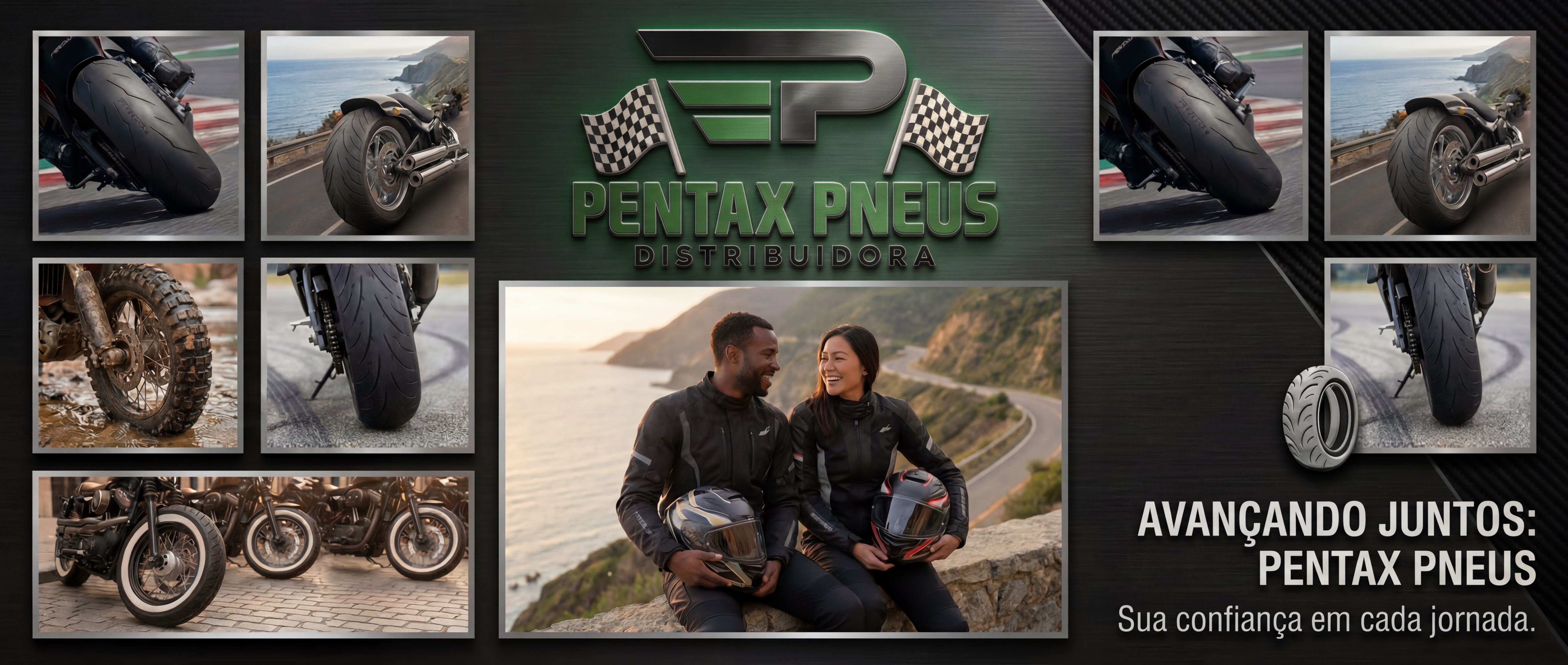 Pentax Pneus - Distribuidora de pneus e peças para motos com mais de 30 anos de tradição